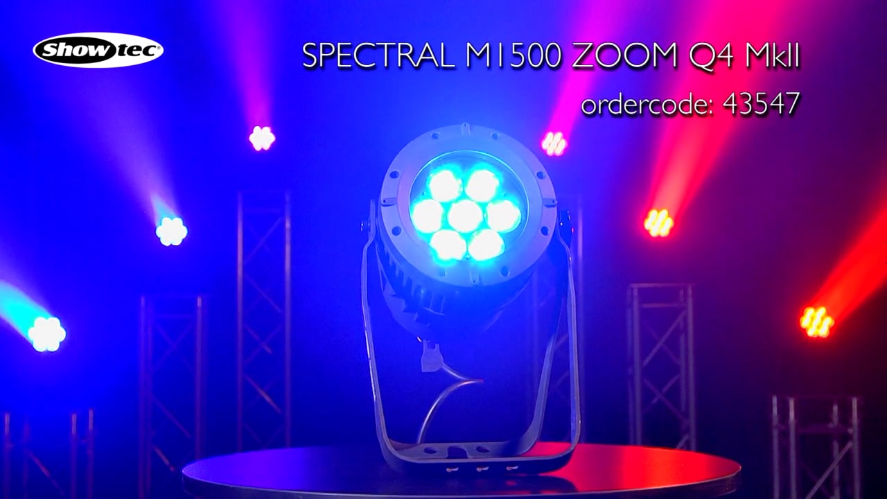 Showtec Spectral M1500 Zoom Q4 MKII. Productcode: 43547.