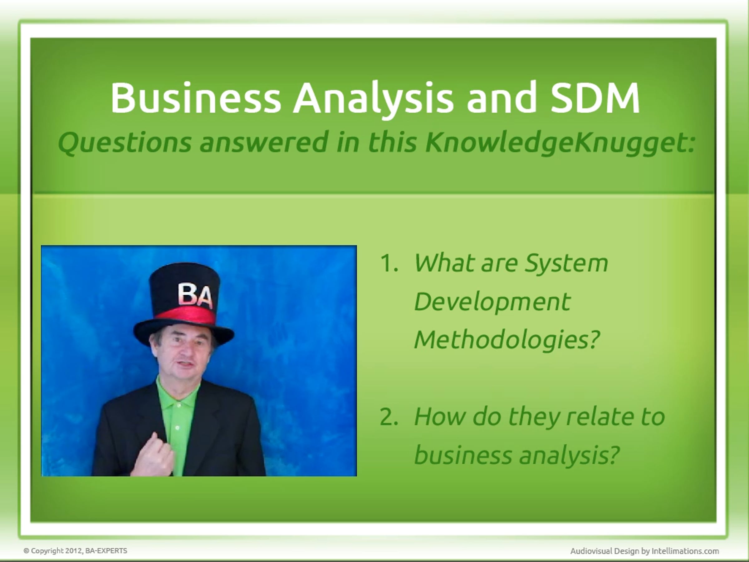 Business Analysis and System Development Methodologies (SDM) | Videos ...