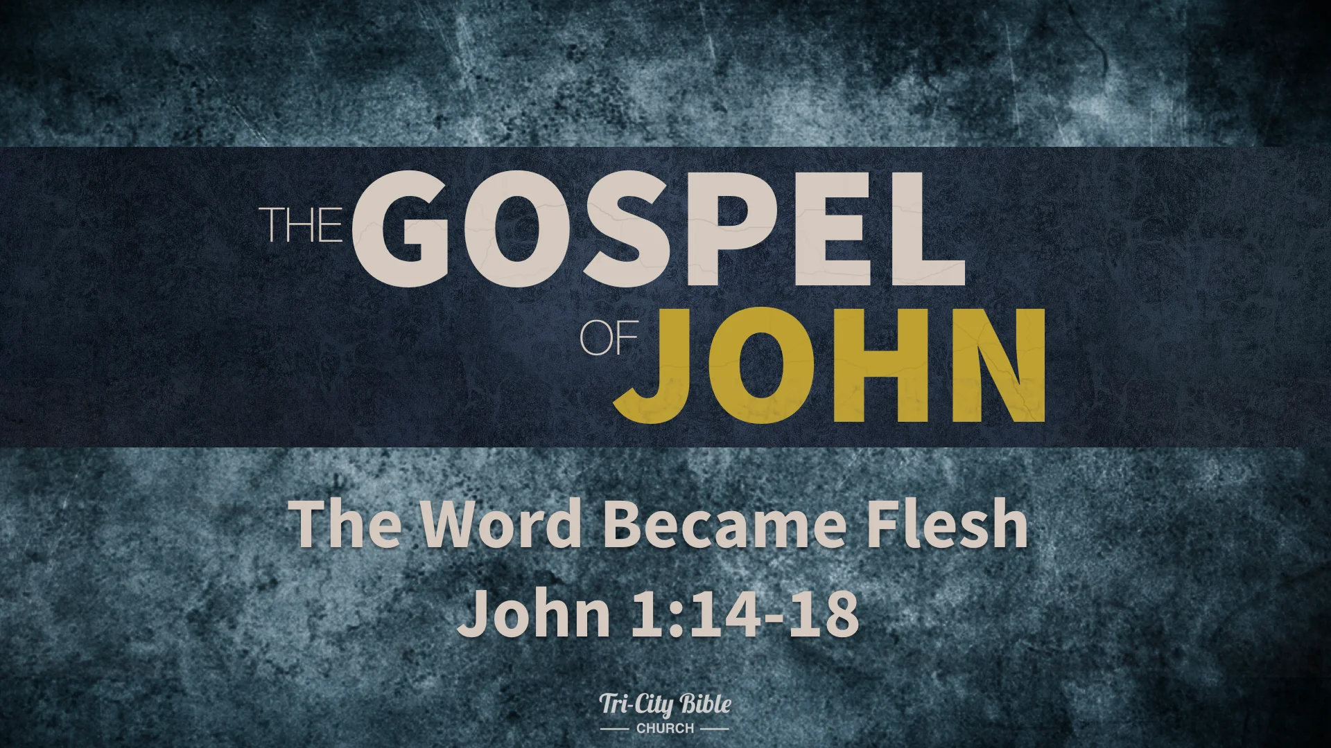 The Word Became Flesh : John 1:14-18 On Vimeo