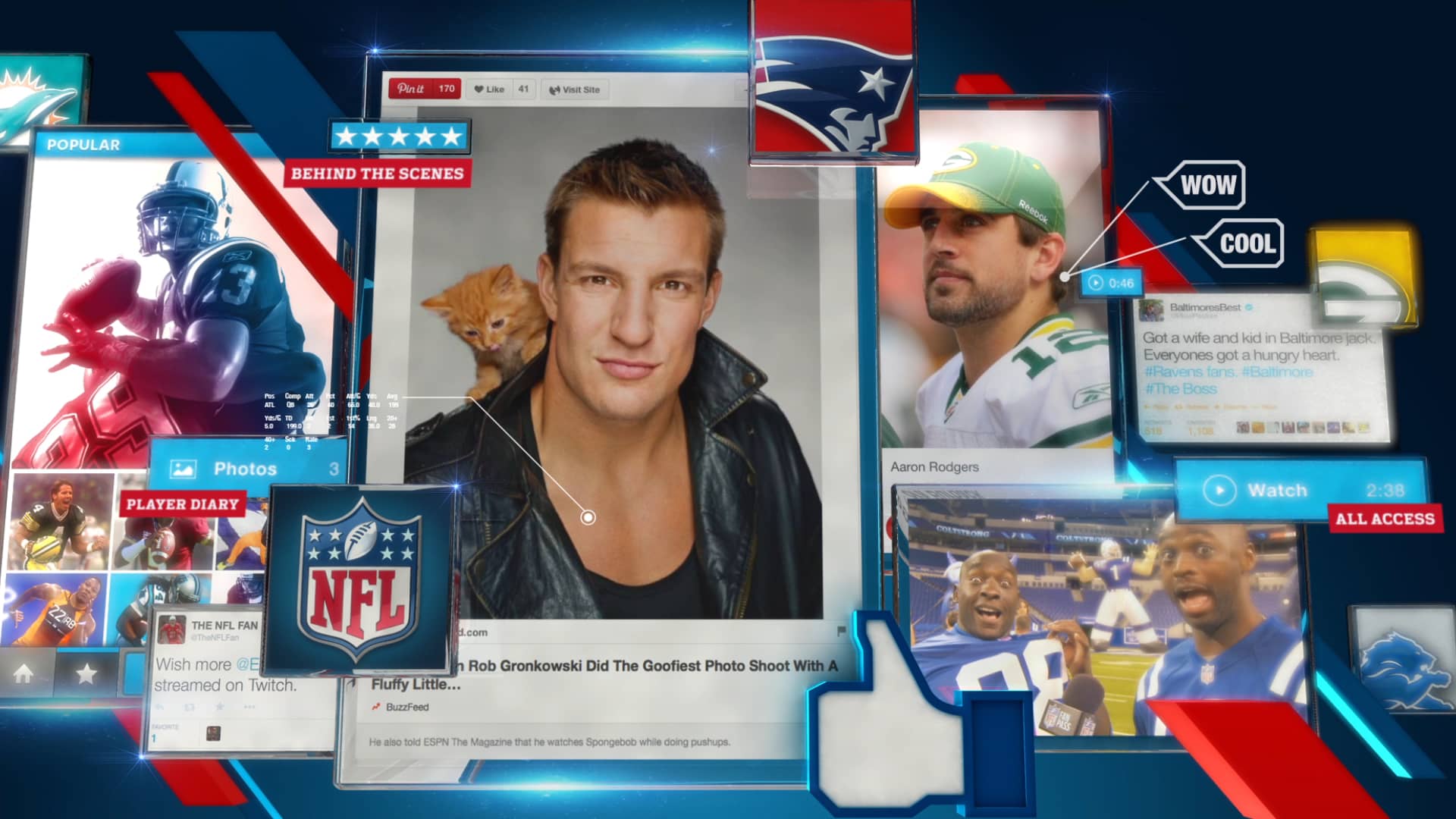 NFL Fan Pass Graphics By Beau DeSilva on Vimeo