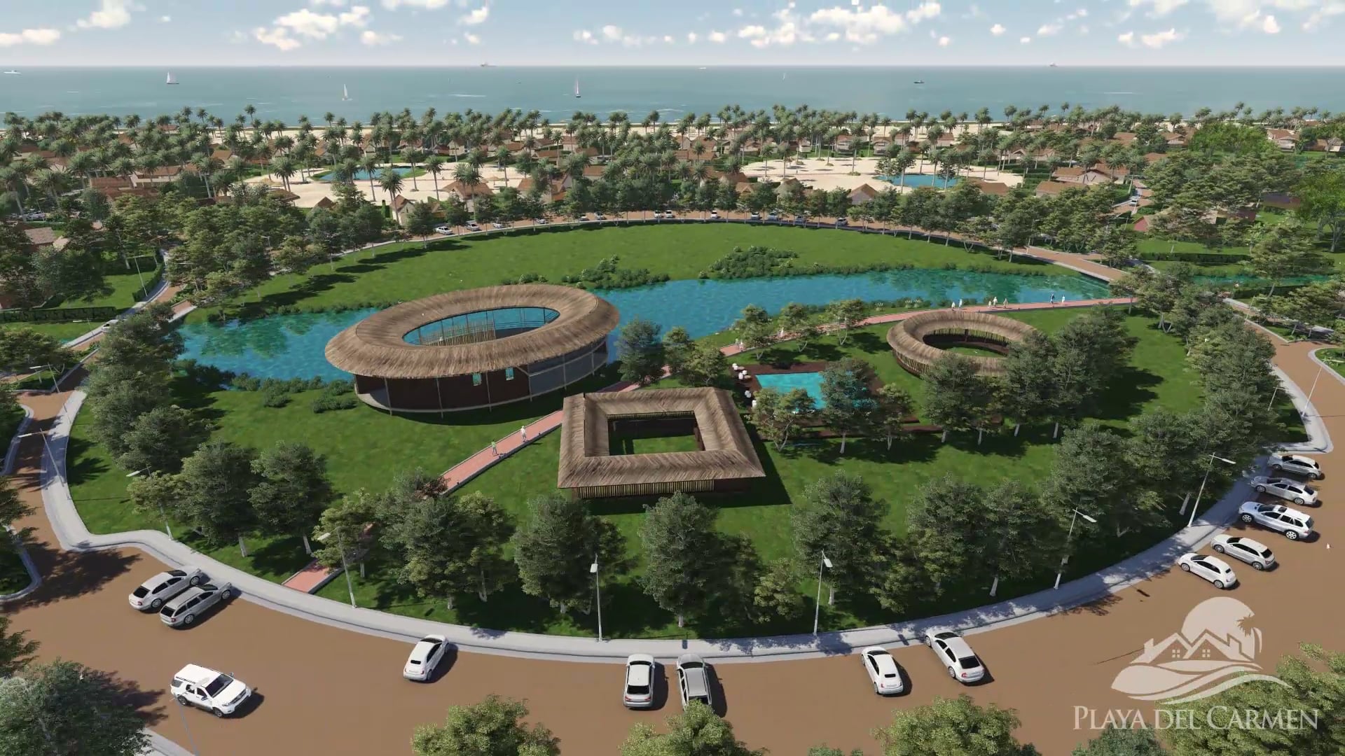 Animación 3D Playa del Carmen - Perú