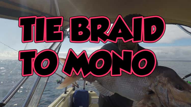 Braid To Mono Tying a Double Uni Fishing Knot runder 500 meg on Vimeo