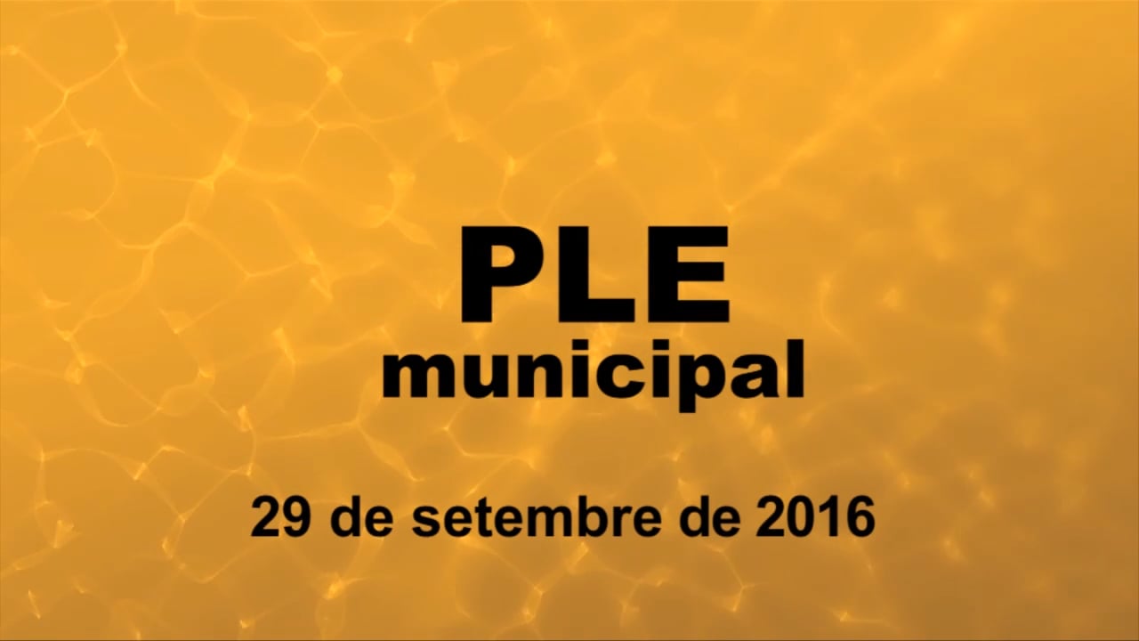 Ple municipal 29 de setembre de 2016 punt1