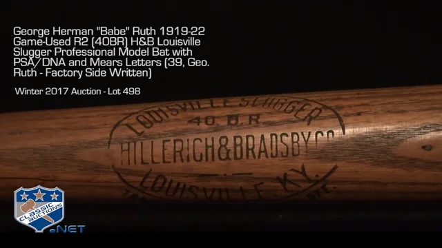 Babe Ruth Signed H&b 40br lousiville Slugger Bat Auction