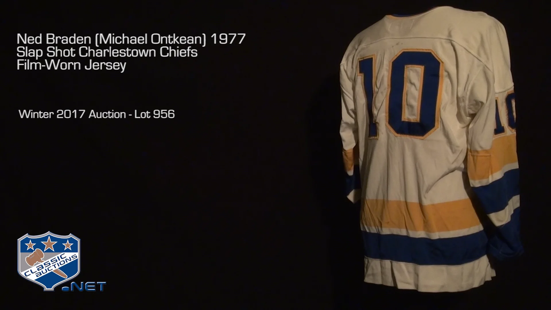 Michael Ontkean (Ned Braden) Autographed Charlestown Chiefs Jersey