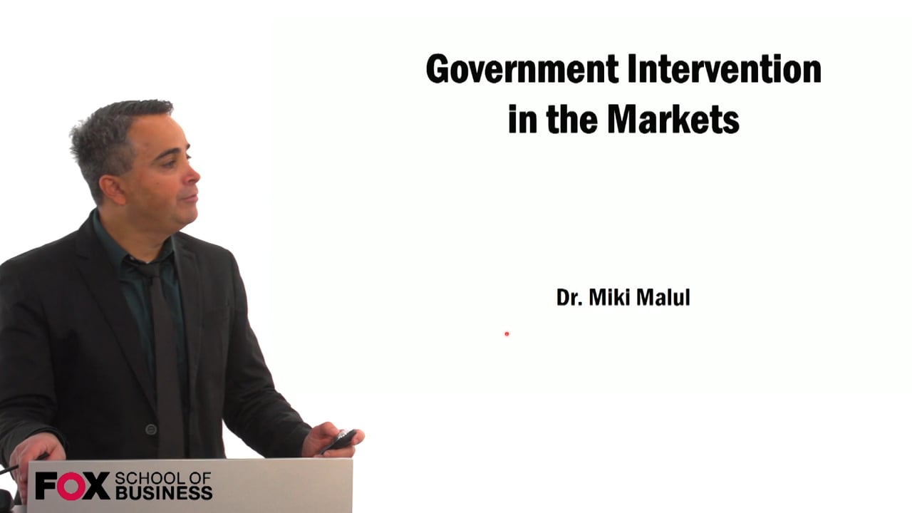 Government Intervention in the Markets