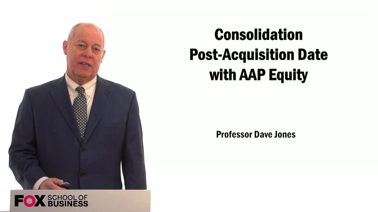 Consolidation Post-Acquisition Date with AAP Equity