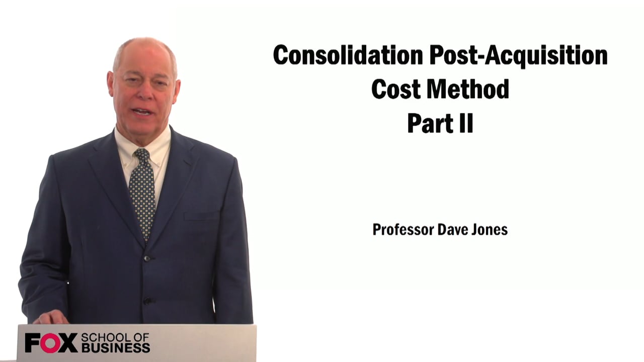 59447Consolidation Post-Acquisition Cost Method Part II