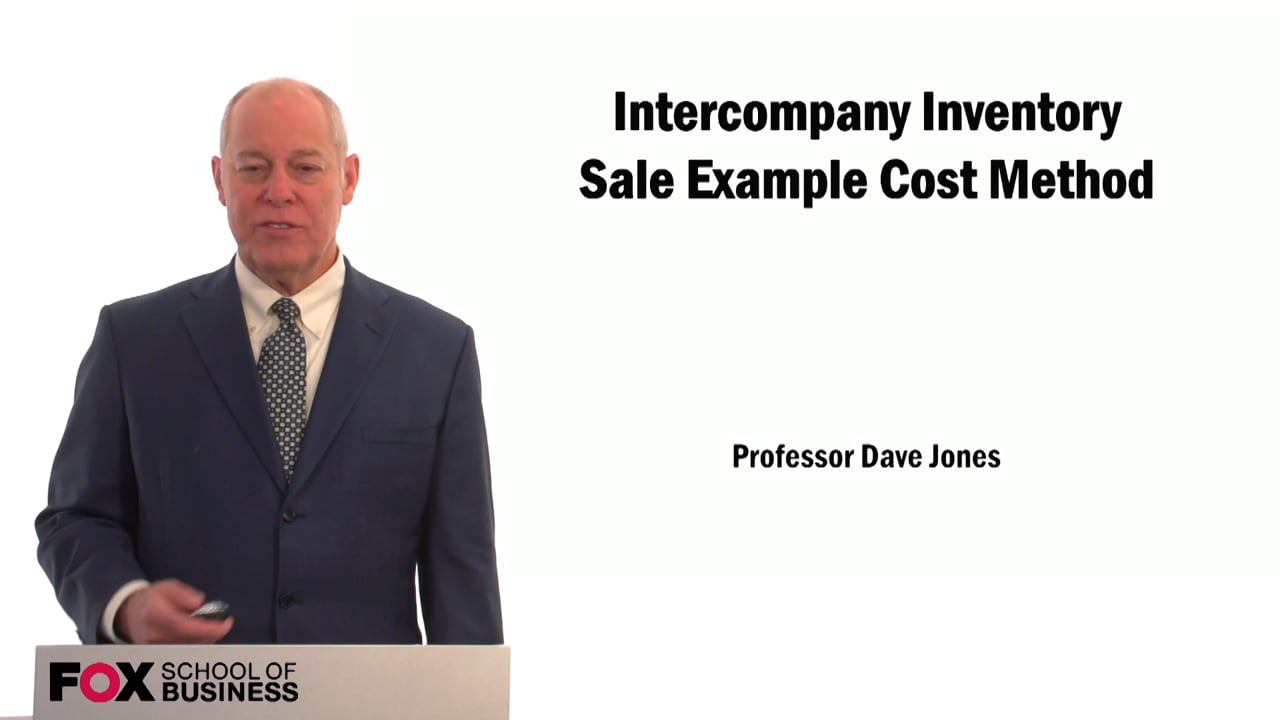 Intercompany Inventory Sale Example Cost Method