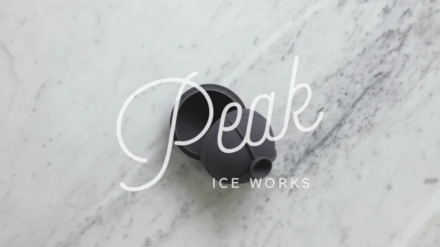 W&P Design Peak Ice Works Sphere Ice Tray, Black