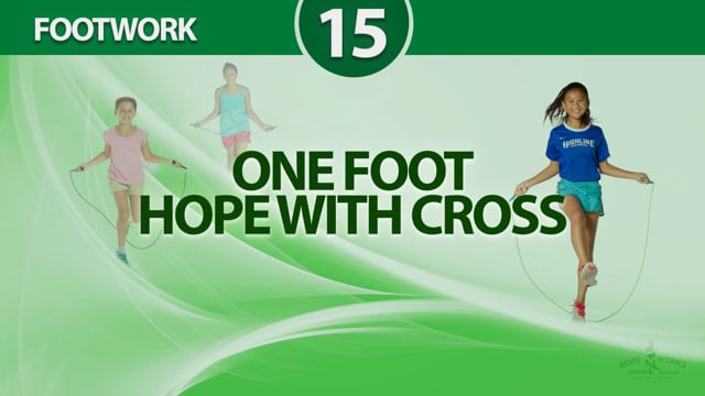 ONE FOOT HOP WITH CROSS