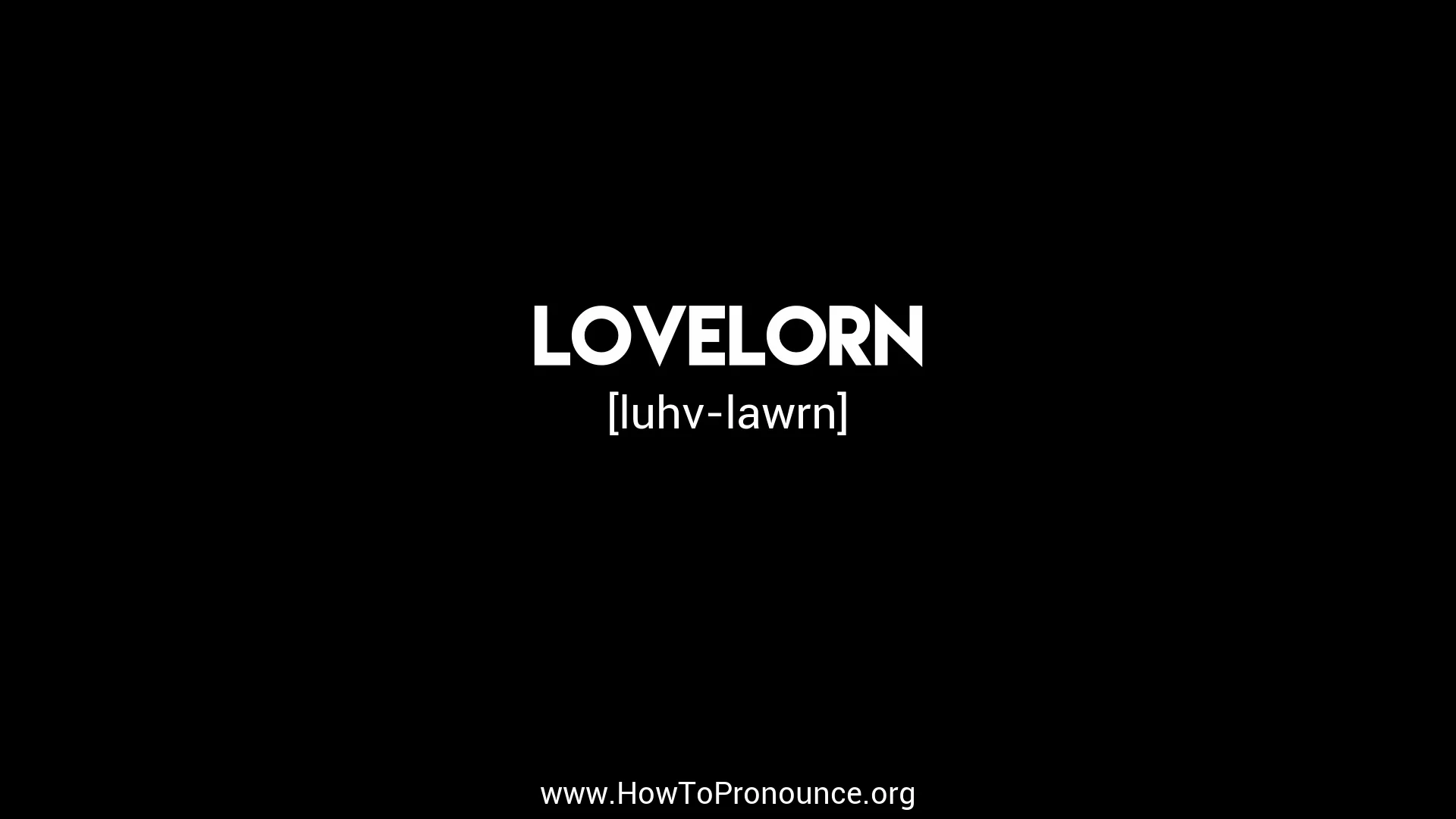 How To Pronounce Your Love 