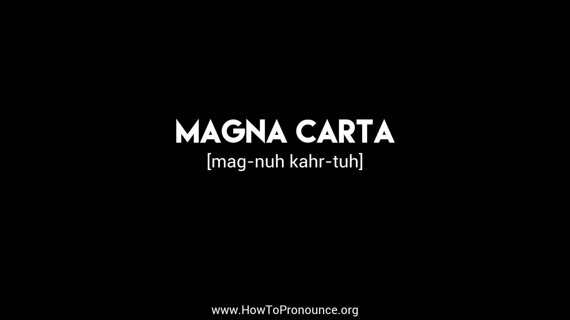 how-to-pronounce-magna-carta-on-vimeo