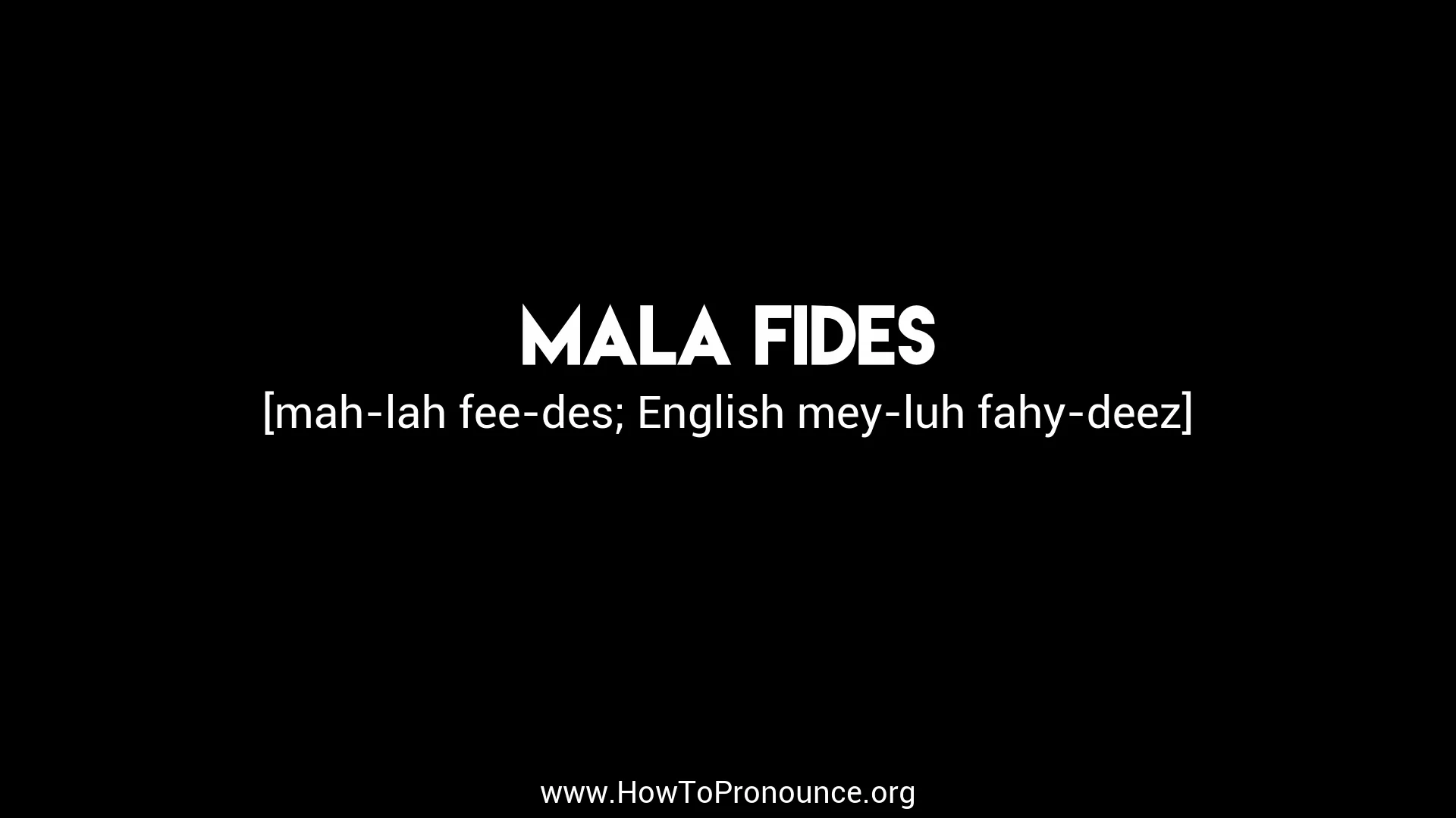 How to Pronounce Fides 