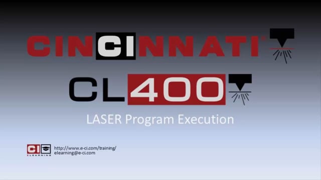 CL-400 Series CO2 Laser Program Execution
