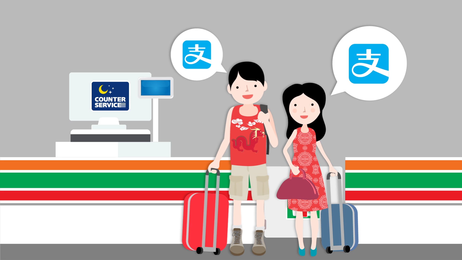 Counter Service How To ALIPAY...[ Info Graphic ]