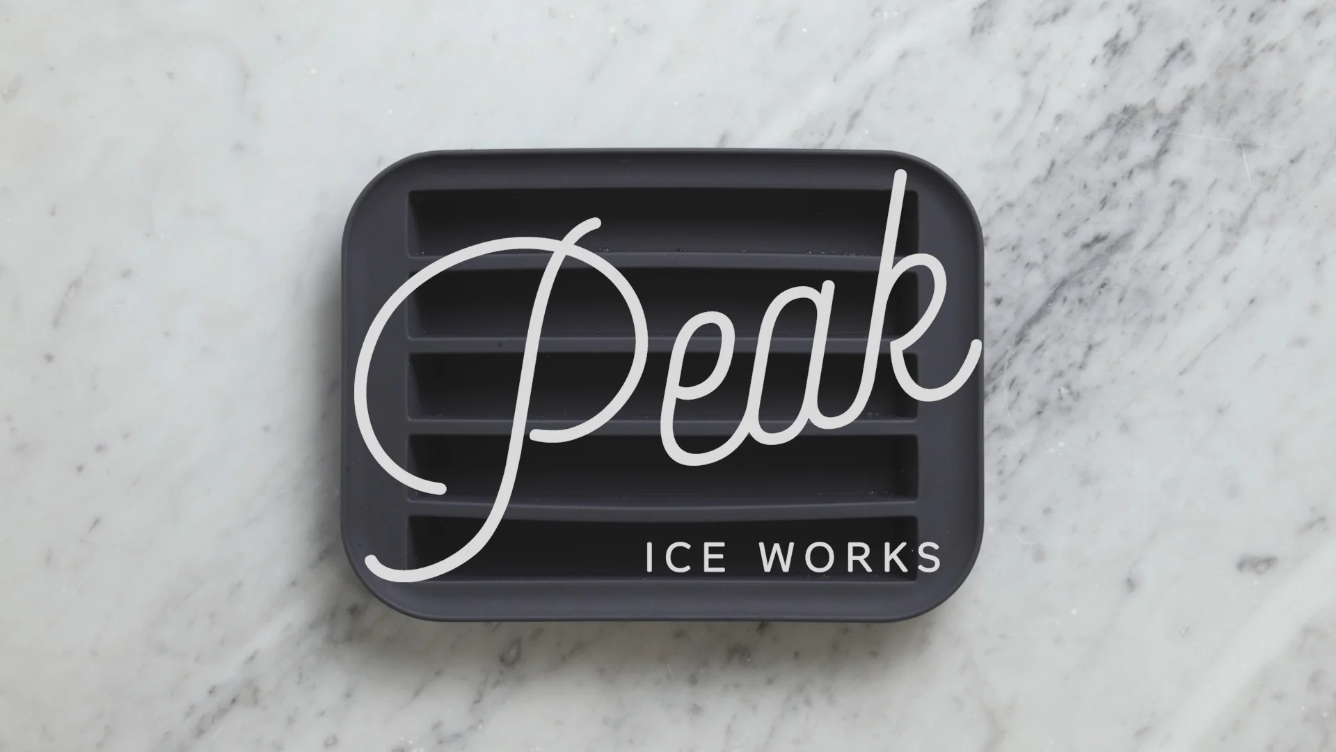 W&P Design Peak Ice Works Sphere Ice Tray, Black