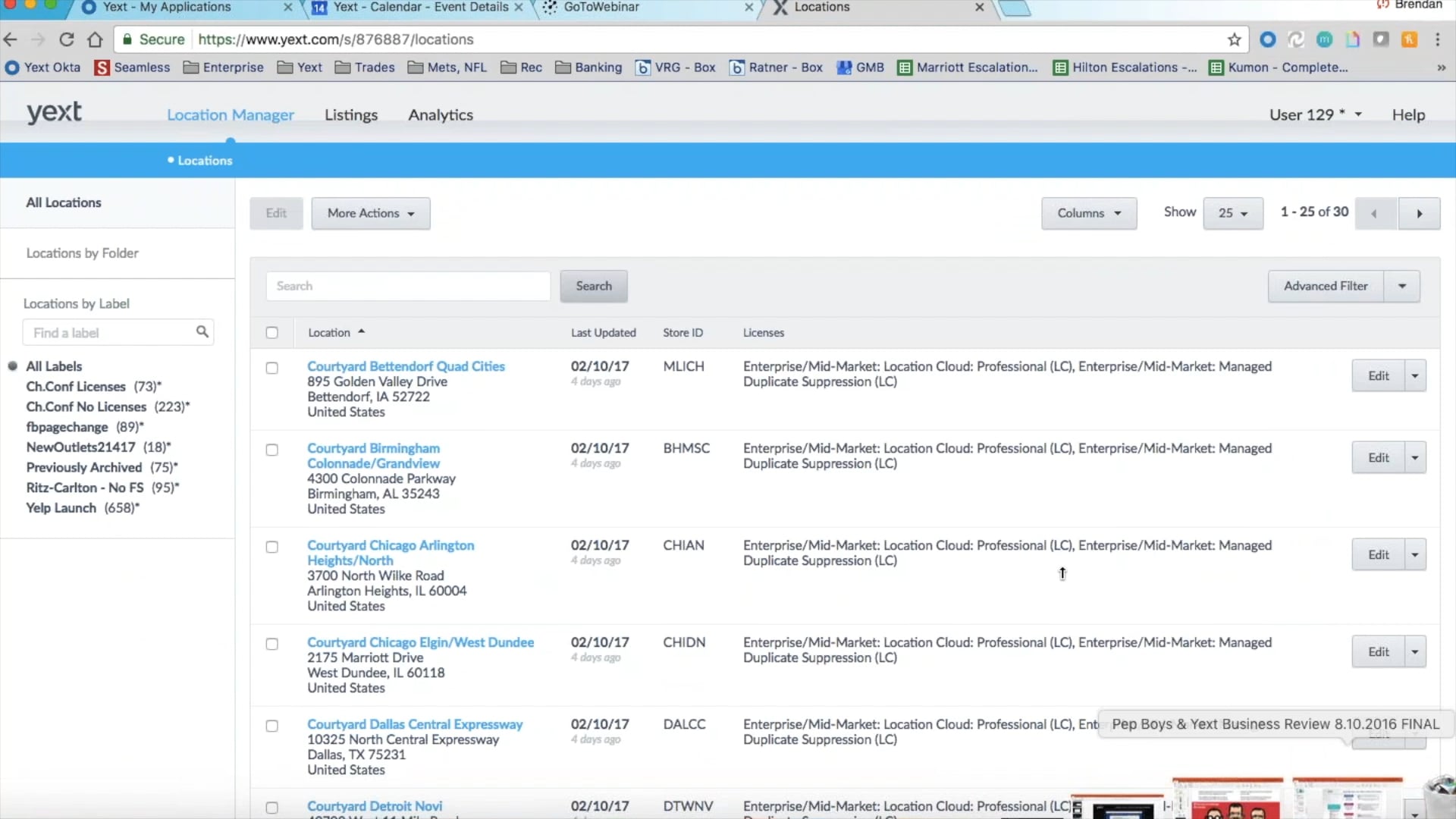 Yext Location Manager Platform Walkthrough 2.14.2017 on Vimeo