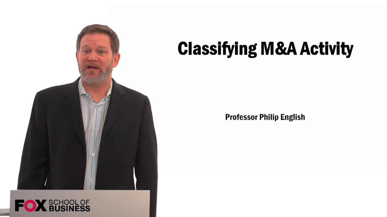 Classifying M&A Activity