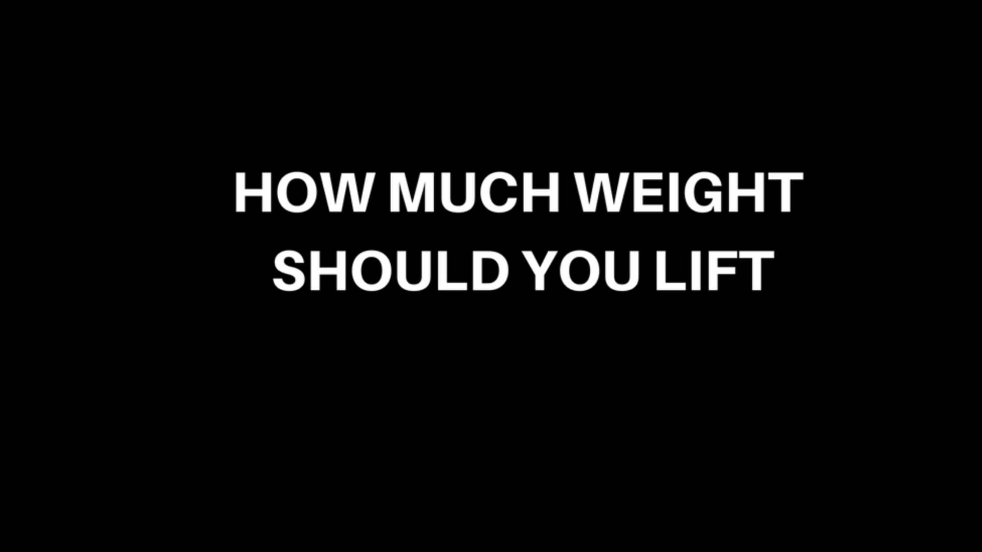 how-much-weight-should-you-lift-on-vimeo