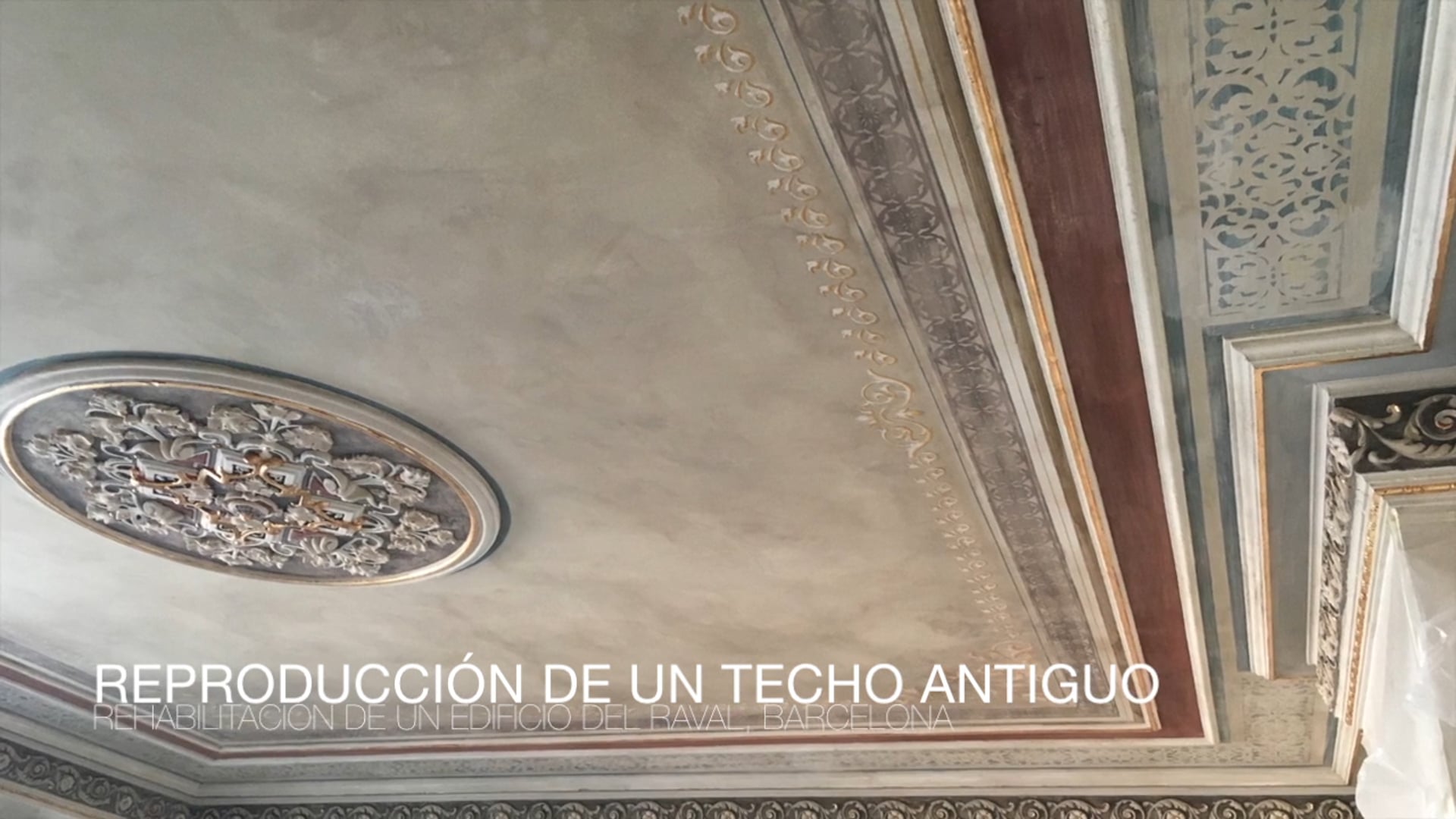 Reproducción de un techo antiguo