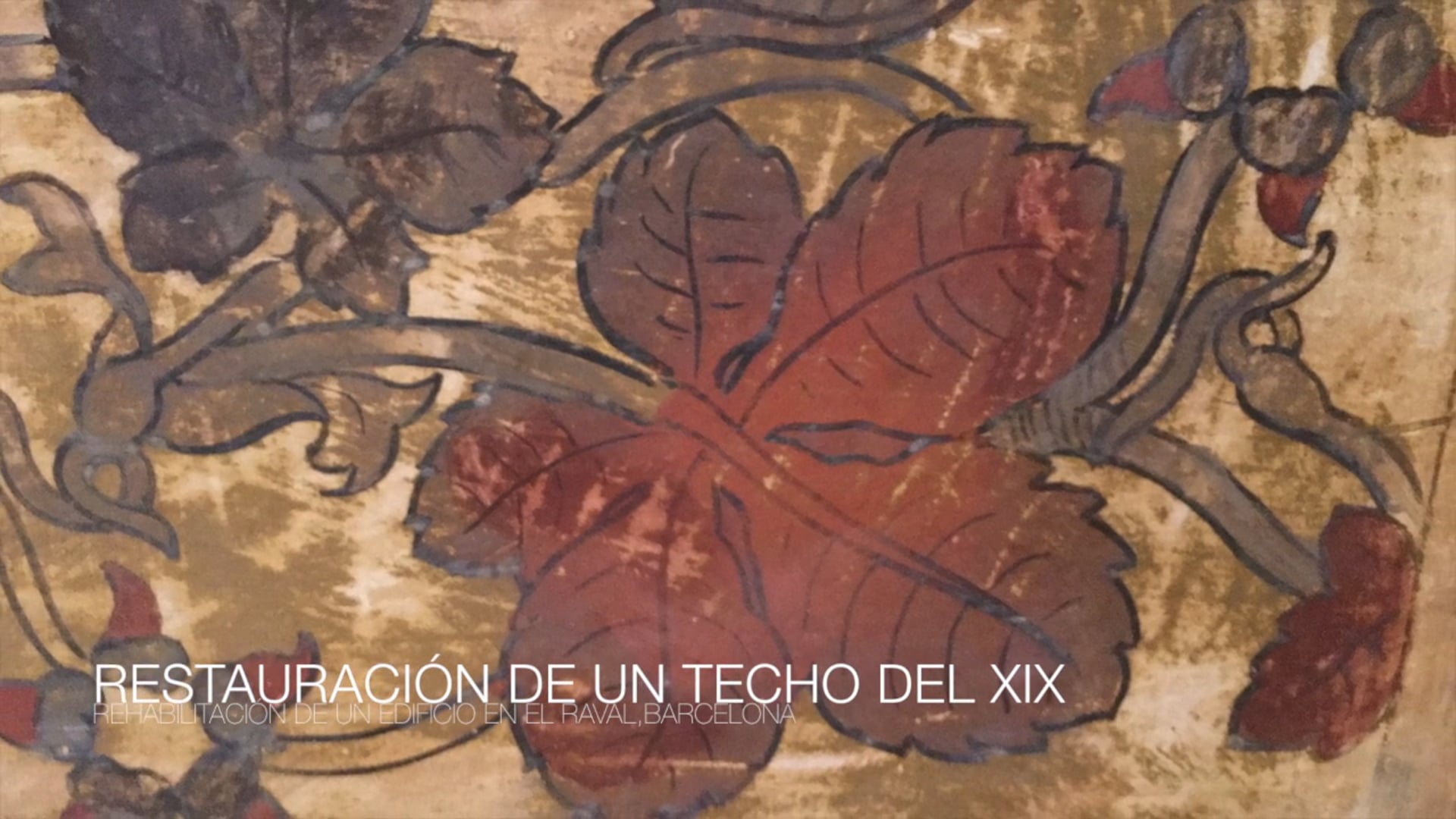 Restauración de un techo policromado del S.XIX