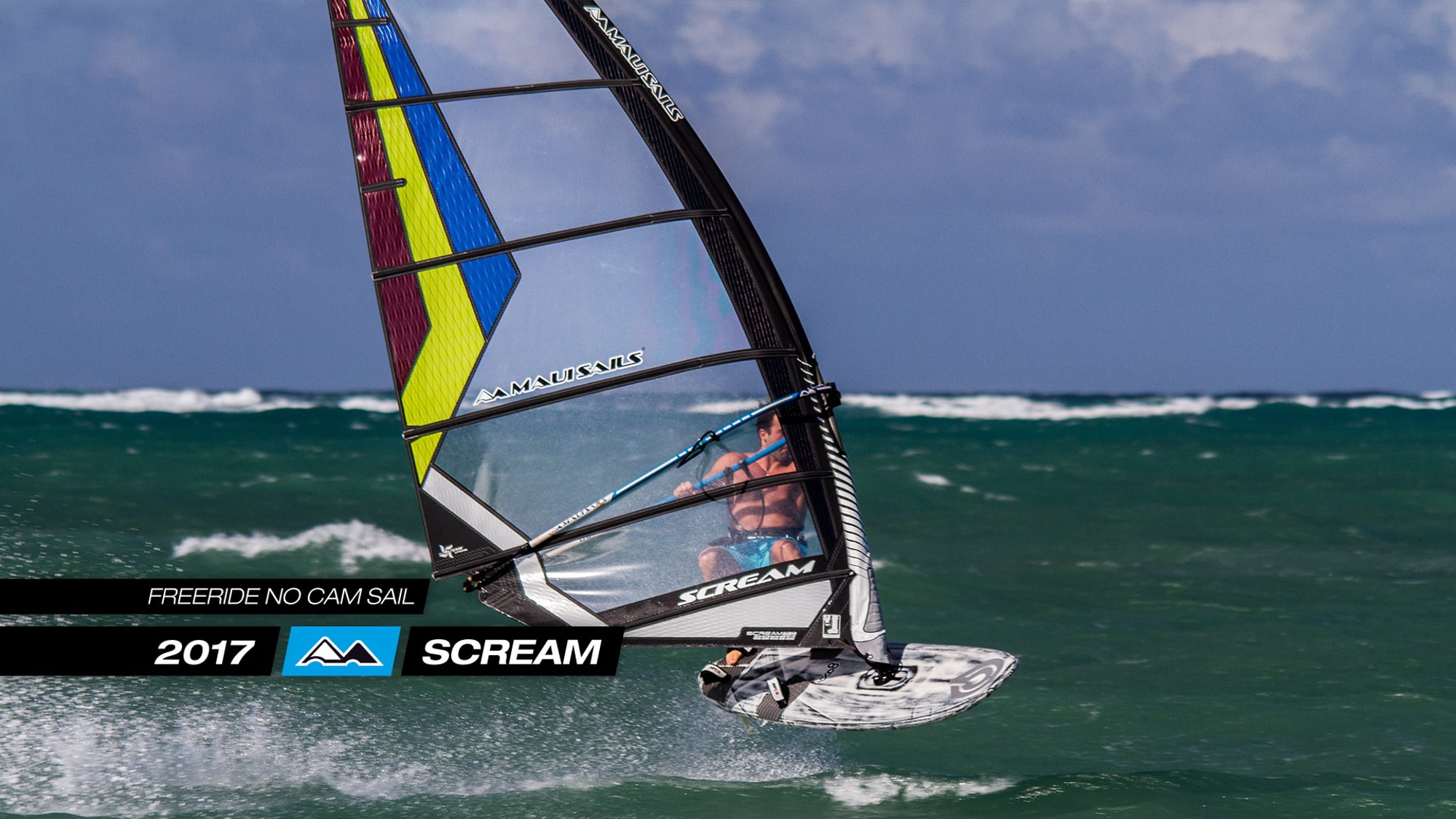 2017 Scream Freeride no cam sail Windsurfing Videos MauiSails Hawaii