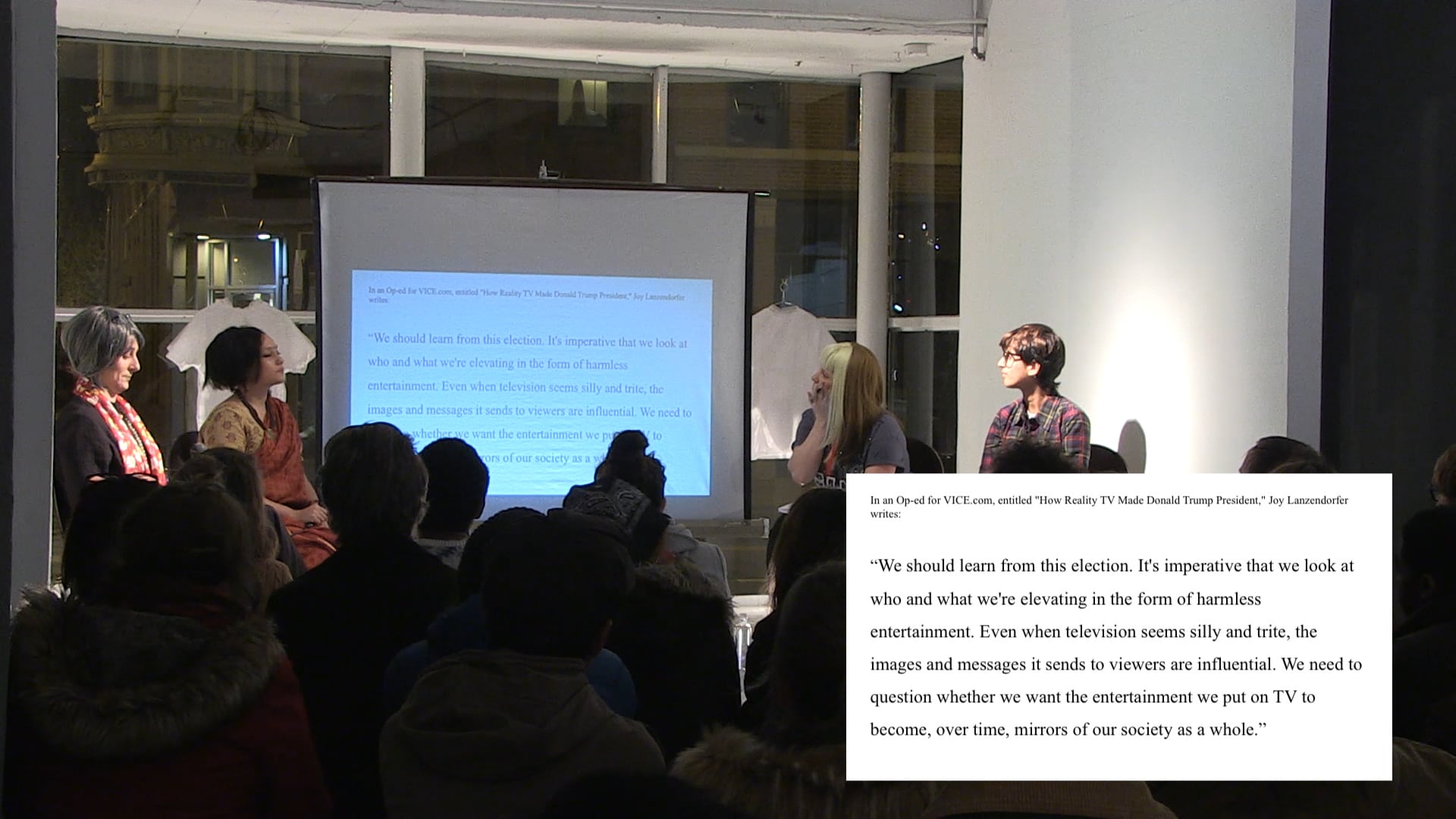 Reality TV Panel Discussion (Documentation Excerpts)