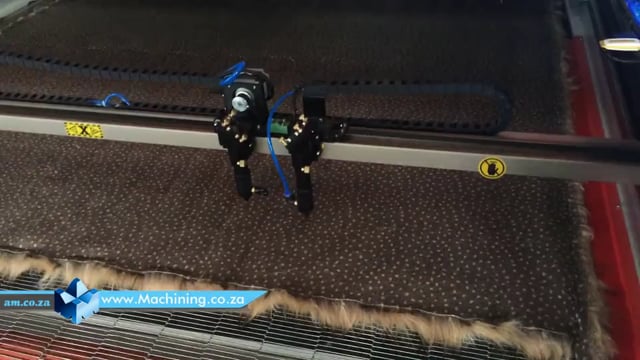 Machining Video: 180W CO2 Laser Cutting Sheepskin Leather with Fur on TruCUT Wire Mesh Belt Conveyors CNC Laser Cutting Machine