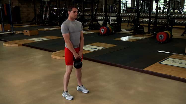 Two arm kettlebell discount swing