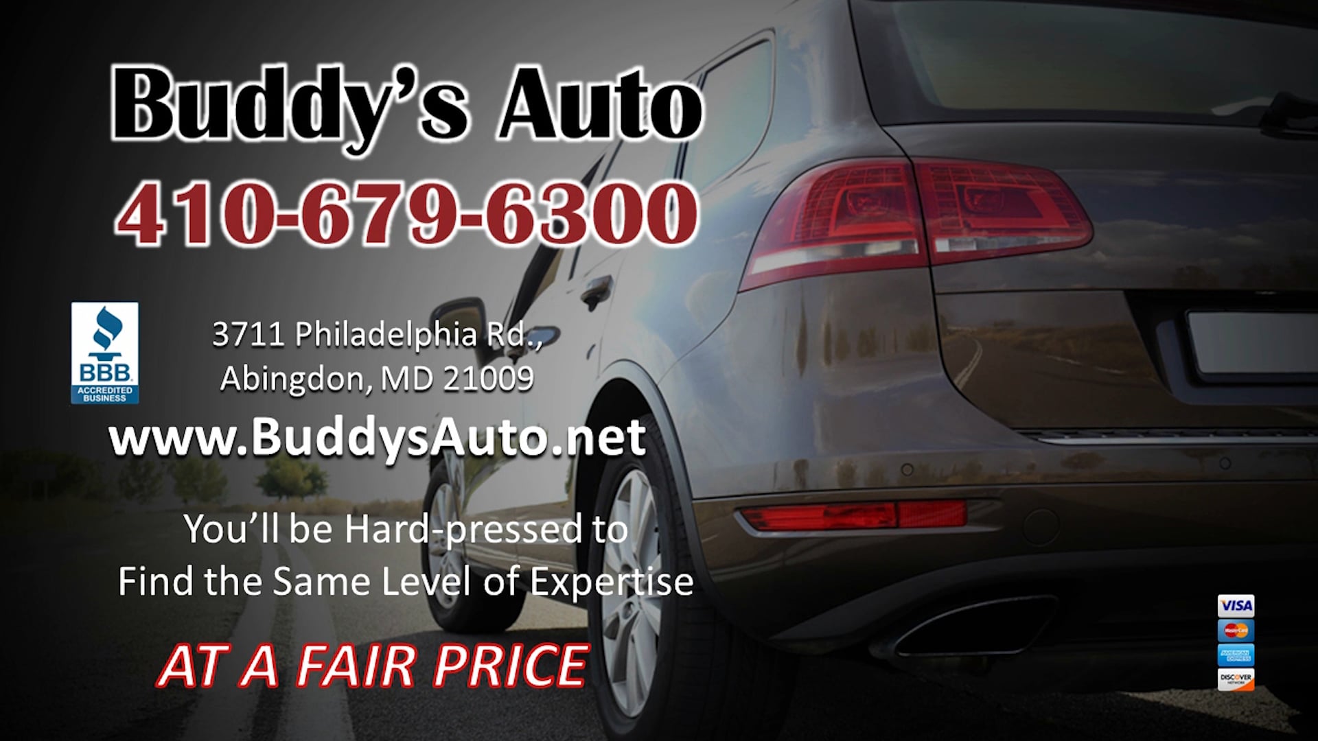 Buddy's Auto Abingdon MD Auto Repair on Vimeo