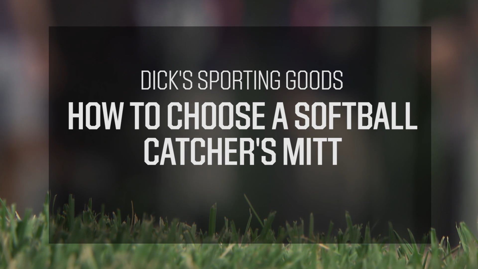 DSG Baseball Pro Tips 4881 MAUREEN How to Choose a Softball Catchers