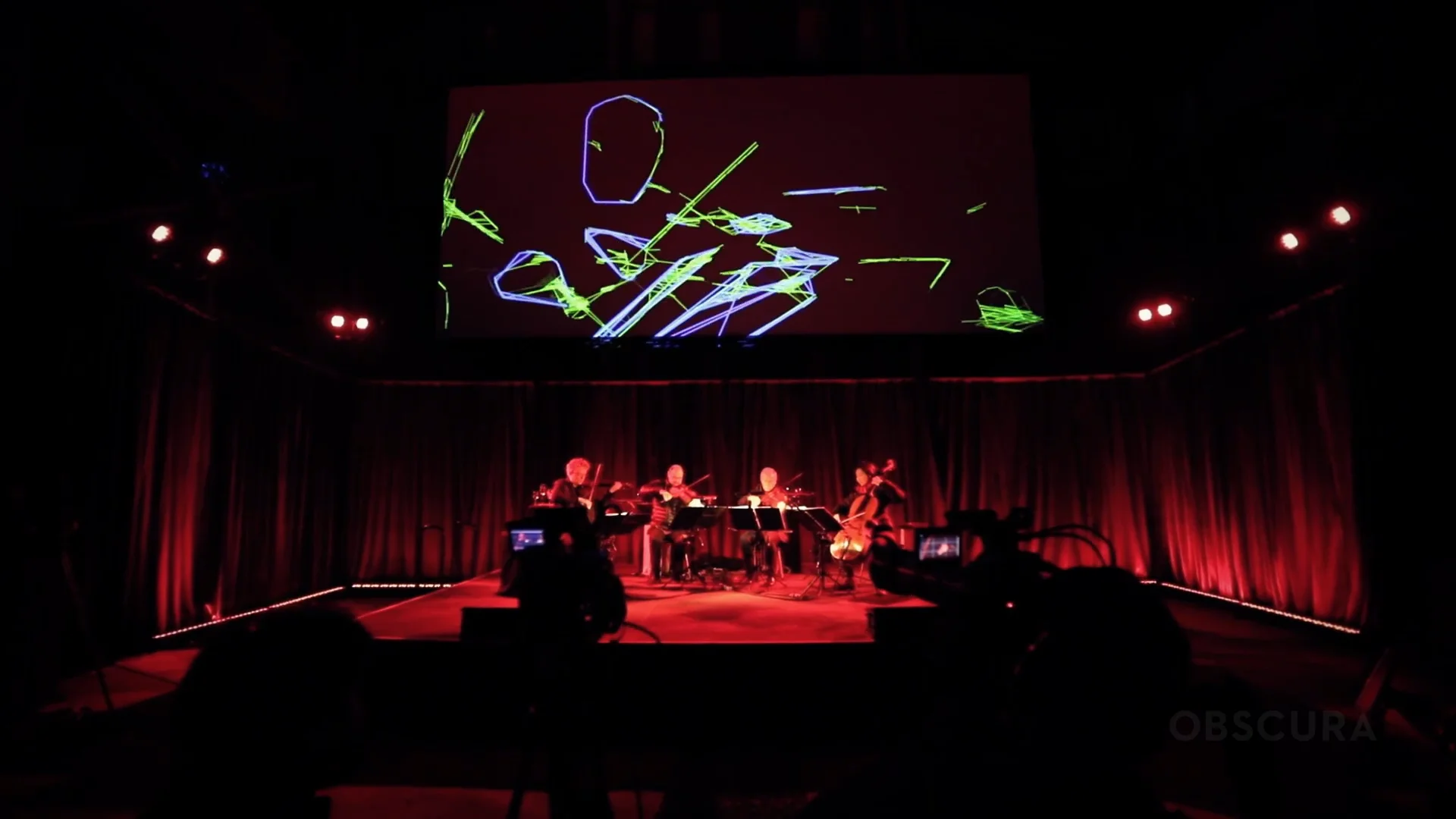 Trevor Paglen's Sight Machine with Kronos Quartet and Obscura Digital  