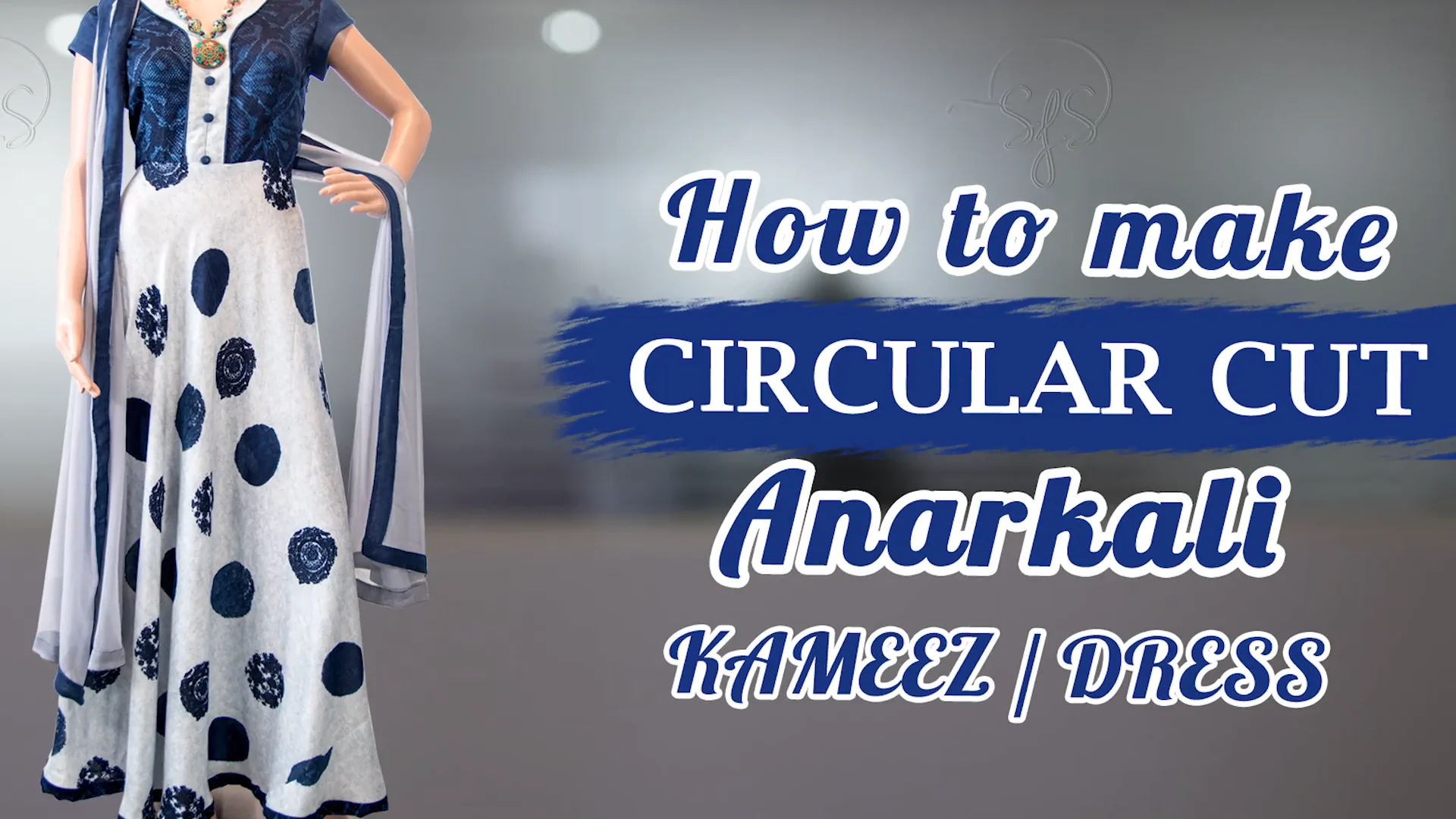 how to cut anarkali dress Anarkali Kurti/Dress Cutting and Stitching (Step by Step)
