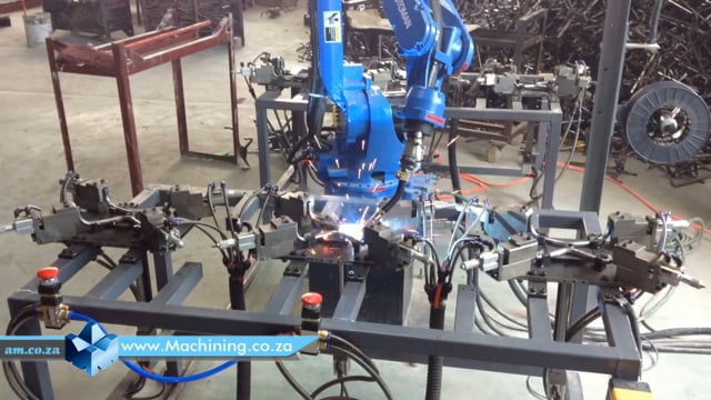 Machining Video: Continues Welding Jigs with Yaskawa Motoman Robotic for High Precision, High Quality, High Capacity Welding Job