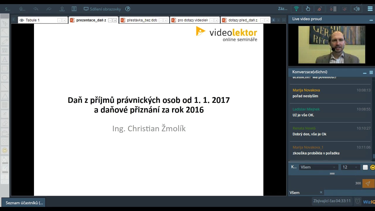 Daň z příjmů právnických osob od 1.1.2017 a daňové přiznání za rok 2016