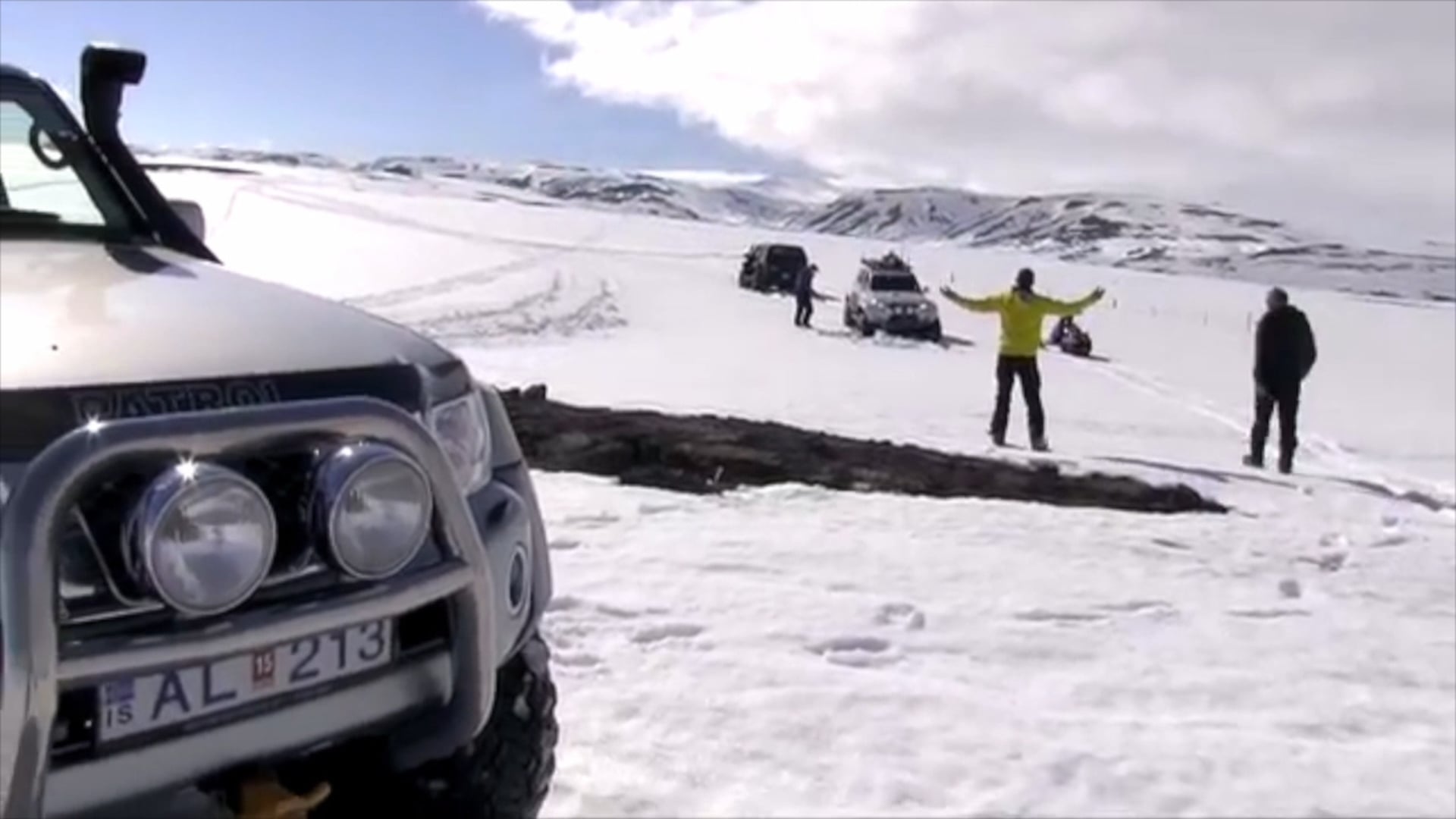 IceTour safari med Super Jeep og snowmobile