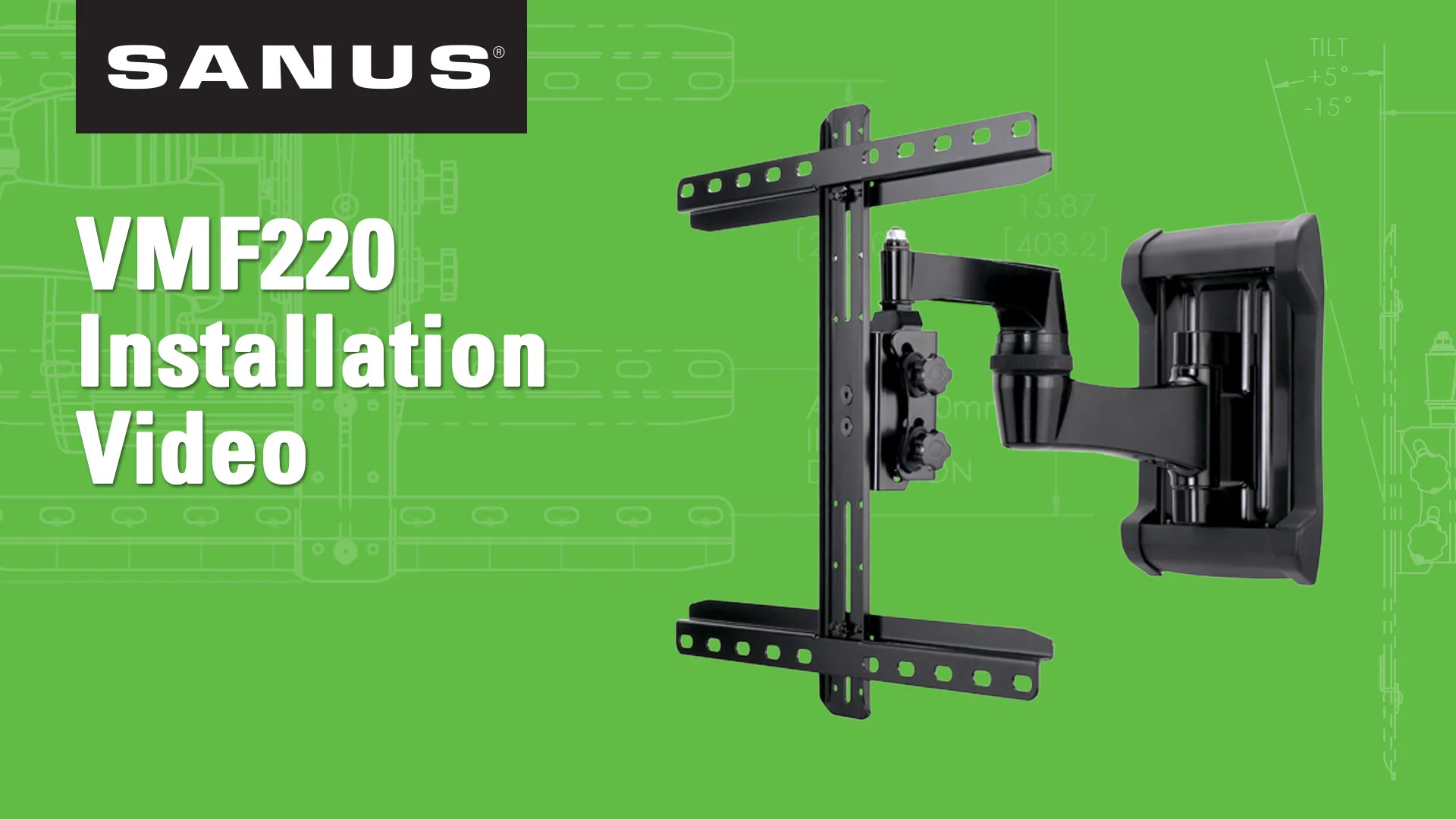 SANUS VMF220 | Full-Motion Wall Mounts | TV Mounts and Stands