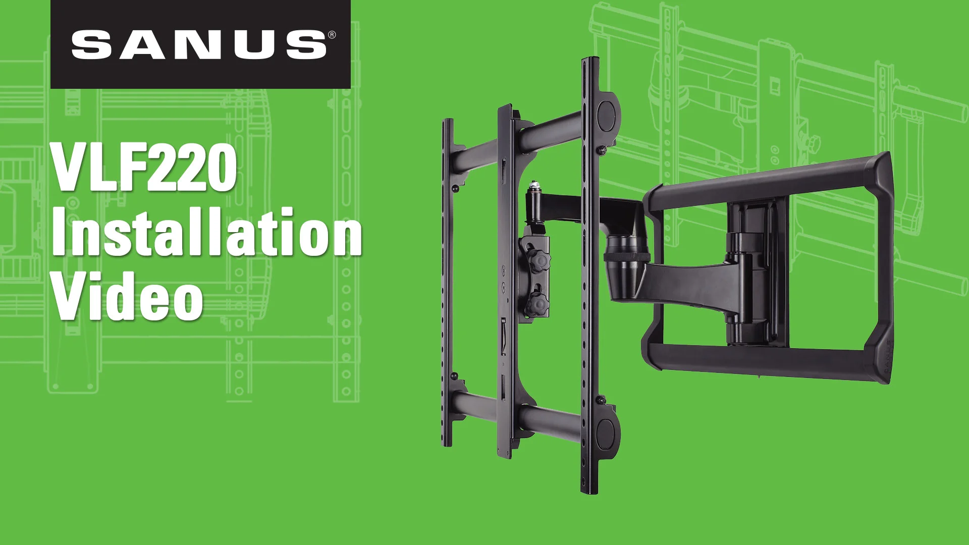 SANUS VLF220 | Full-Motion Wall Mounts | TV Mounts and Stands
