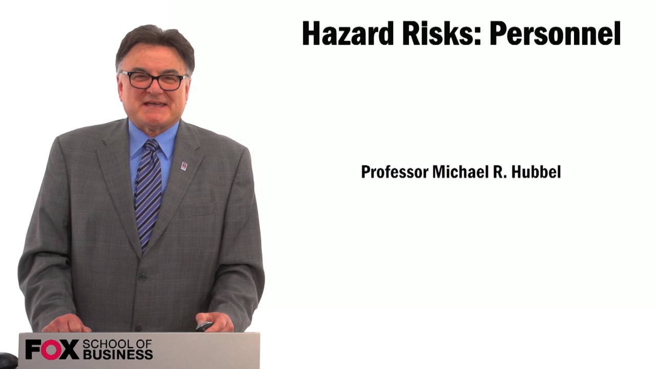 Hazard Risks: Personnel