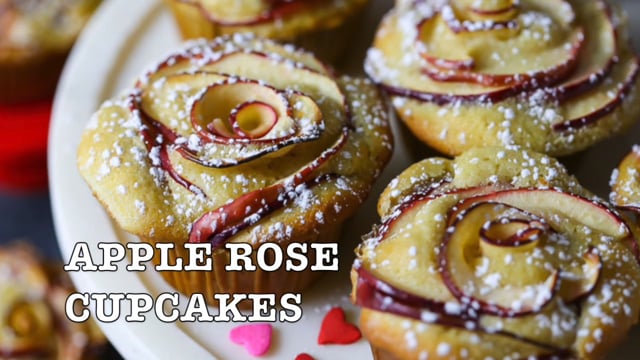 Apple Rose Cupcakes
