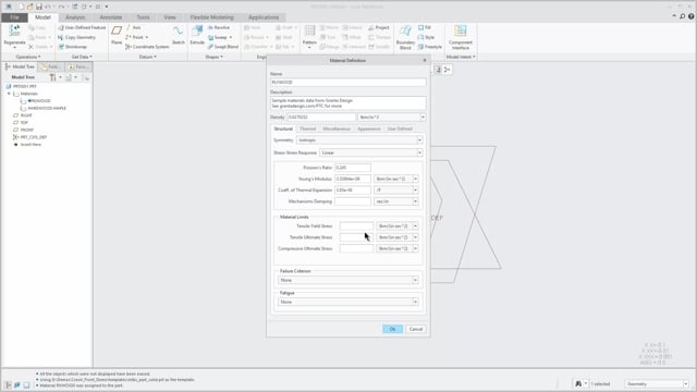 Creo 4.0 -  könnyebben átlátható és módosítható anyagok a modellfában