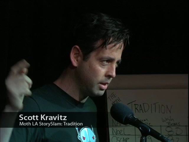 Scott Kravitz performs in The Moth