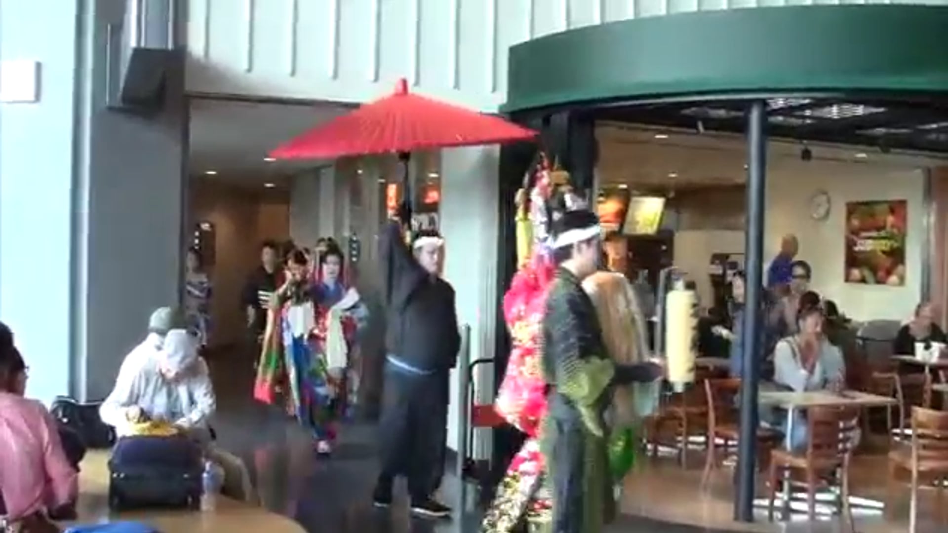 成田空港_花魁道中・花魁パフォーマンス