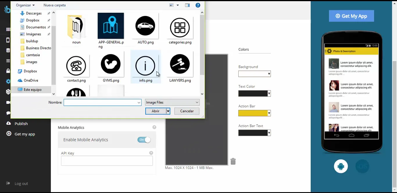 App Settings on Vimeo