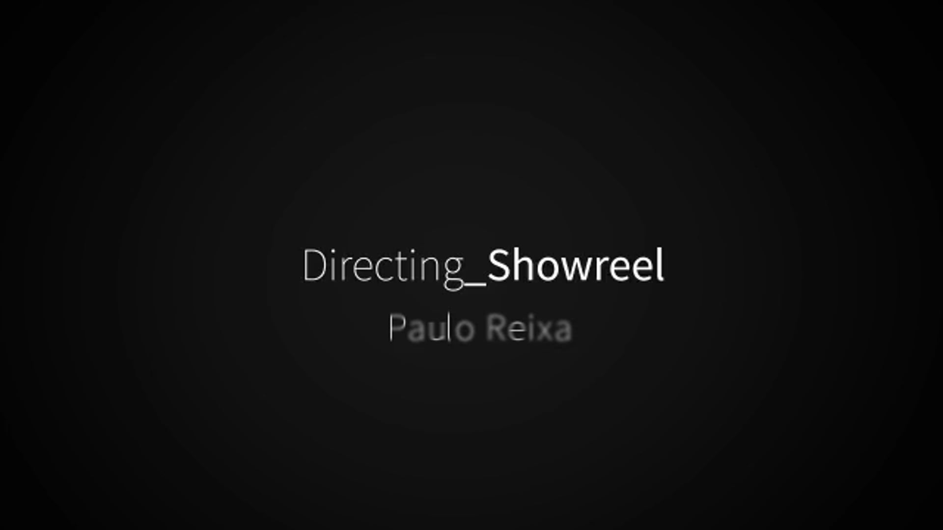 Showreel_Directing