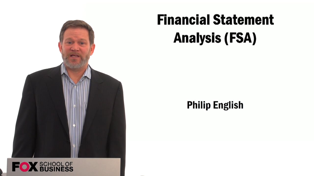 Financial Statement Analysis (FSA)