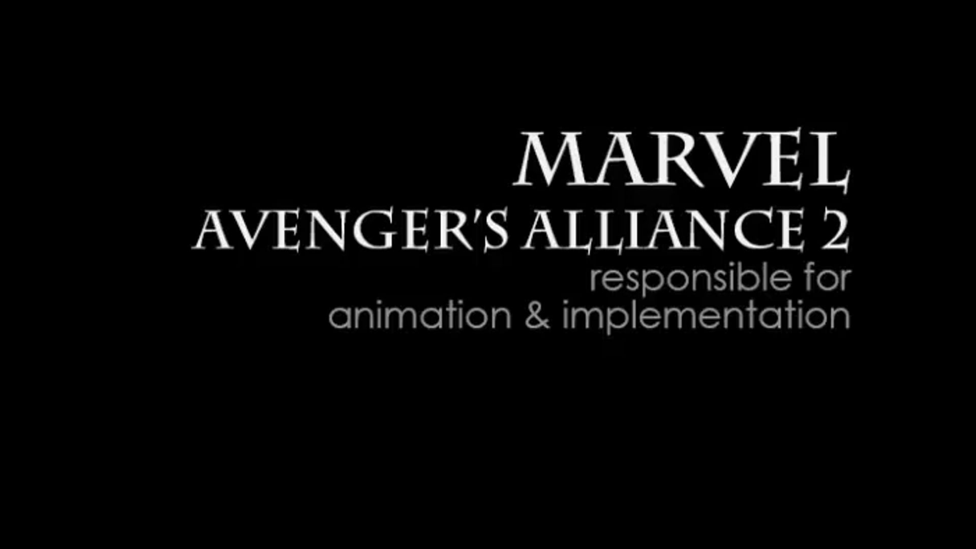 Lahela Schoessler - Marvel Avenger's Alliance 2 reel