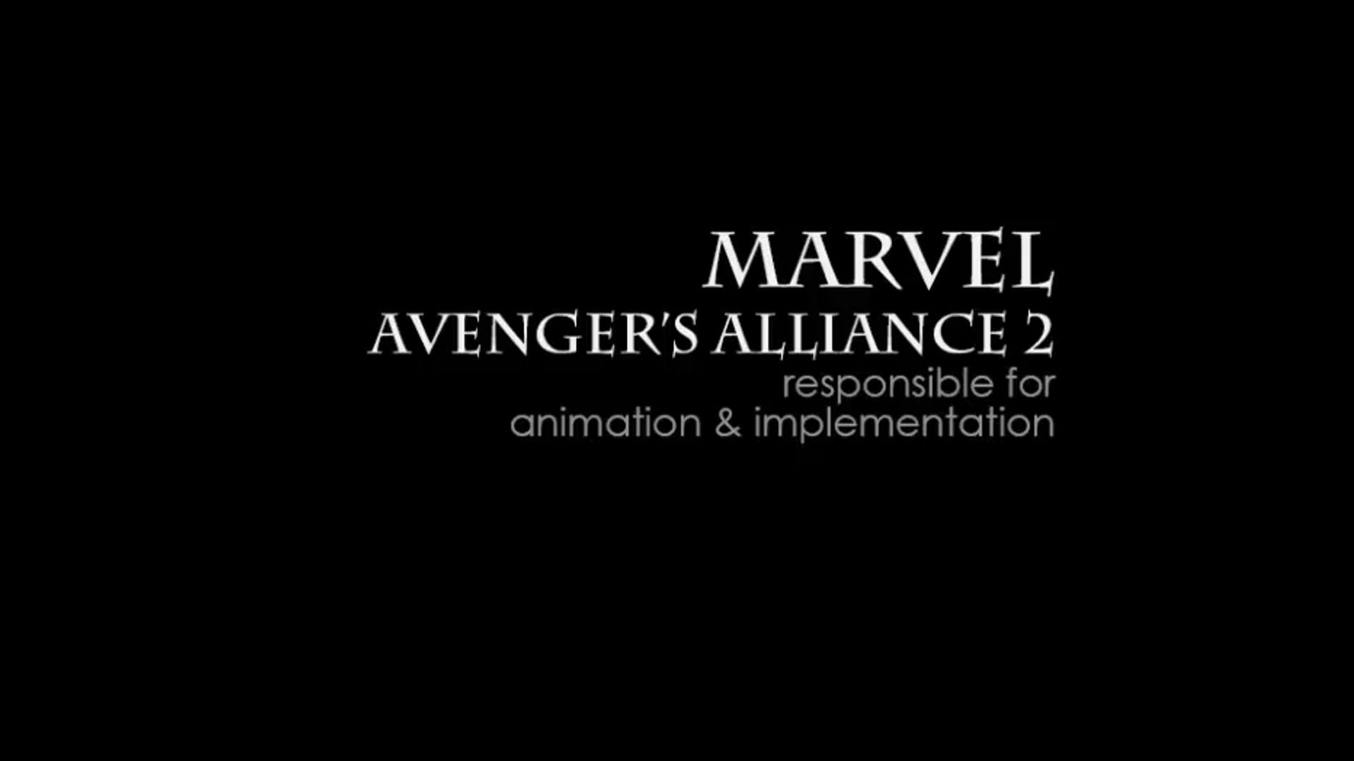 Lahela Schoessler - Marvel Avenger's Alliance 2 reel