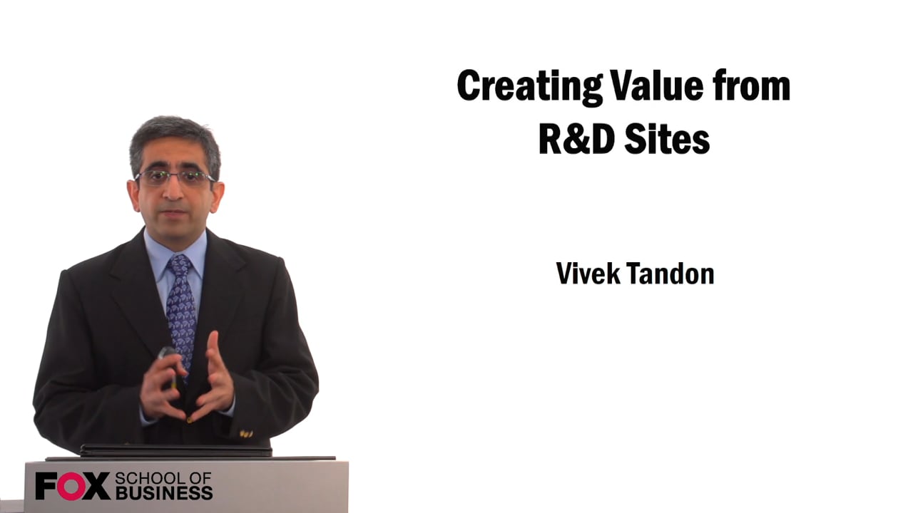 Creating Value from R&D Sites